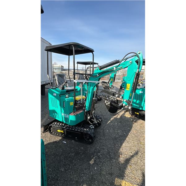 *NEW* CFG INDUSTRIAL H15R MINI EXCAVATOR WITH KEY & REPAIR TOOLBOX - 920KG LOAD CAPACITY