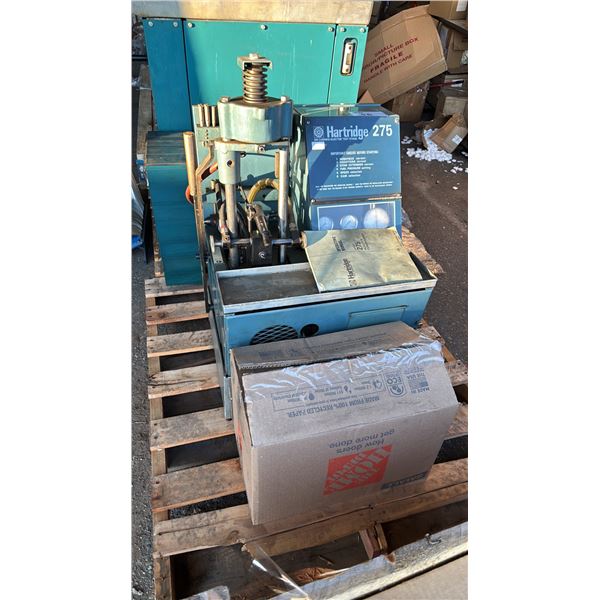 HARTRIDGE 274 GM CUMMINS INJECTOR TEST STAND WITH BOX OF PARTS