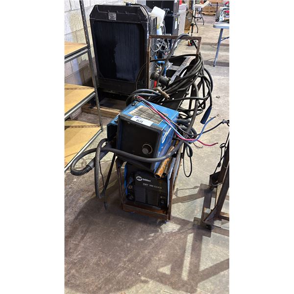 MILLER XMT 350 CC/CV AUTO-LINE WELDING POWER SOURCE WITH MILLER 20 SERIES 24V WIRE FEEDER
