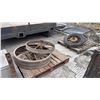 Image 1 : 2 PALLETS OF ASSORTED ANTIQUE METAL TRACTOR WHEELS