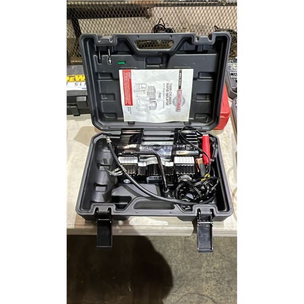 MOTOMASTER TWIN CYLINDER RAPID INFLATOR IN CASE