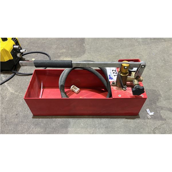 MANUAL HYDROSTATIC PRESSURE TEST PUMP