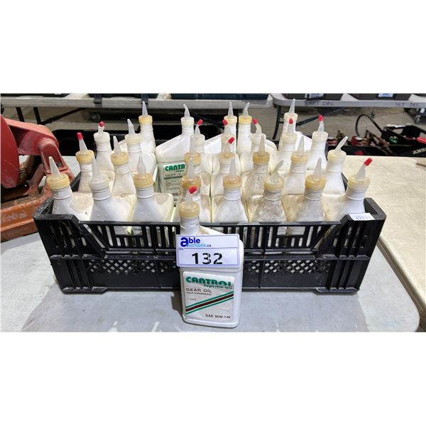 PLASTIC CRATE OF CONTROL SUPERFLO SAE 80W-140 GEAR OIL