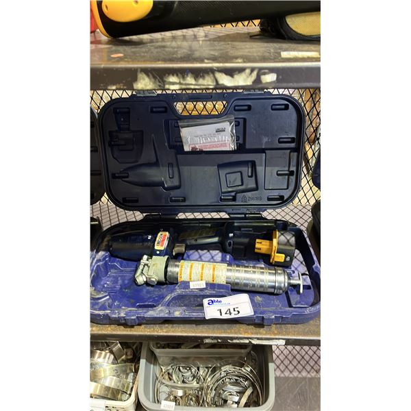 LINCOLN POWERLUBER CORDLESS GREASE GUN IN CASE