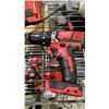 Image 3 : SHELF OF ASSORTED MILWAUKEE TOOLS: PALM SANDERS, CORDLESS DRILLS & CHARGERS - *ONLY 1 BATTERY*