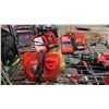 Image 4 : SHELF OF ASSORTED MILWAUKEE TOOLS: PALM SANDERS, CORDLESS DRILLS & CHARGERS - *ONLY 1 BATTERY*