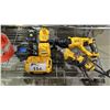 Image 2 : DEWALT GRINDER, DEWALT HAMMER DRILL, BATTERIES, CHARGERS & B & D CIRCULAR SAW