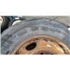 Image 2 : SET OF 4 MICHELIN XDS2 11R245 TIRES MOUNTED ON 10 BOLT METAL RIMS