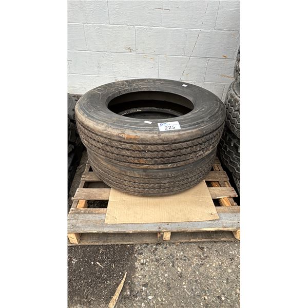 *NEW* SET OF 2 DURUN YTH4 255/70R22.5 TIRES **$6.50/TIRE ECO FEE WILL BE CHARGED**
