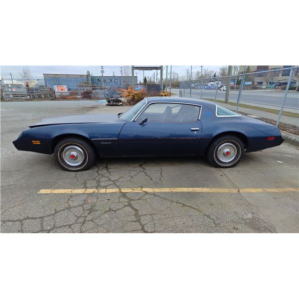 1981 PONTIAC FIREBIRD, 2DR COUPE, BLUE, VIN 1G2AS87J9BL111924