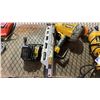 Image 2 : DEWALT PALM SANDER, FRAMING NAILER, ANGLE GRINDER, CORDLESS DRILL & BATTERY WITH CHARGER