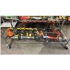 Image 1 : SHELF OF ASSORTED PLUMBING TOOLS & HAND SAWS