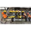Image 2 : SHELF OF ASSORTED PLUMBING TOOLS & HAND SAWS