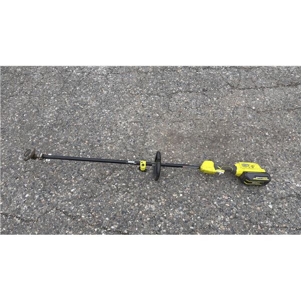 *TESTED WORKING* RYOBI CORDLESS WEED WHACKER WITH BATTERY (NO CHARGER)