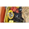 Image 5 : YELLOW METAL STORAGE CONTAINER & CONTENTS
