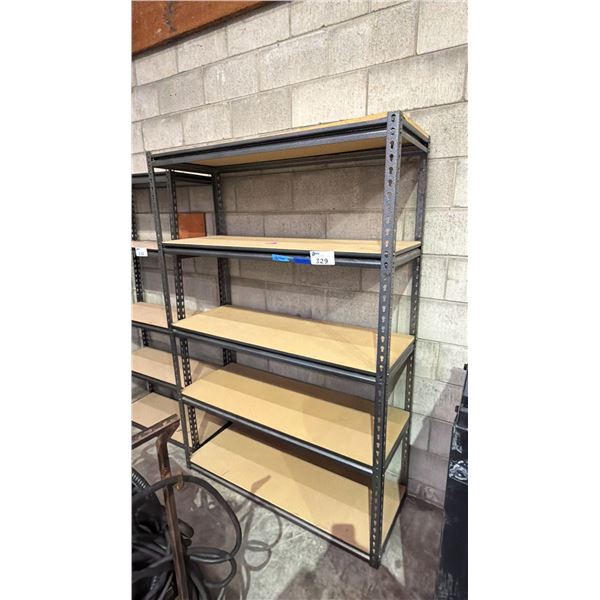 5-TIER WOOD & METAL STORAGE RACK