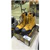 Image 2 : MEN'S BIG K CLOTHING STEEL TOE WORK BOOTS: SIZE 10