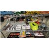 Image 1 : SHELF OF PRY BARS, QUICK CONNECT WIRING HARNESS, RATCHET TIE DOWN STRAPS & MORE