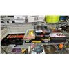 Image 1 : SHELF OF BOOSTER CABLE, EMPTY ORGANIZER BOXES, ORGANIZER BOX OF ASSORTED BATTERIES & TERMINAL KIT