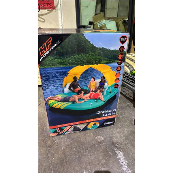 *NEW IN BOX* HYDRO FORCE INFLATABLE ONE ISLAND: 9'10" X 9'