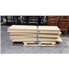 Image 1 : PALLET OF 69" X 15" WOOD SHELVES - *MUST TAKE ALL ON PALLET*
