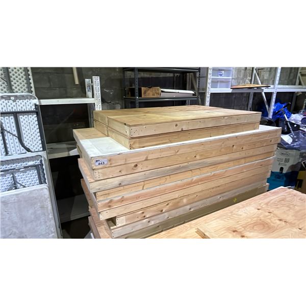 PALLET OF WOOD PALLET RACKING - *MUST TAKE ALL ON PALLET*