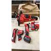 Image 1 : ASSORTED CORDLESS MILWAUKEE TOOLS: CHAINSAW, OSCILLATING MULTITOOLS, IMPACT WRENCH & CHARGER