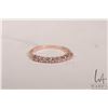 Image 1 : 14kt rose gold and diamond band, 1.5 grams, size 6.5