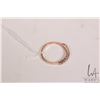 Image 2 : 14kt rose gold and diamond band, 1.5 grams, size 6.5