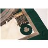 Image 3 : Selection of Regalia including antique Masonic kid leather and silk apron, decorated with silver thr