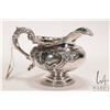 Image 1 : Scottish sterling silver Georgian cream jug made in Edinburgh, dated 1803, with gold wash interior