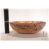 Image 6 : Brian McEvoy, artisan made decorative English beech turned wooden bowl, 16 1/2" in diameter X 5" hig