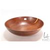 Image 1 : Brian McEvoy, artisan made decorative Fustic turned wooden bowl, 14" in diameter, 4 1/2' in height. 