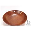 Image 2 : Brian McEvoy, artisan made decorative Fustic turned wooden bowl, 14" in diameter, 4 1/2' in height. 
