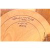 Image 5 : Brian McEvoy, artisan made decorative Fustic turned wooden bowl, 14" in diameter, 4 1/2' in height. 
