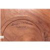 Image 5 : Brian McEvoy, artisan made decorative Black walnut turned bowl, 14" in diameter X 3 1/4" in height. 