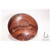 Image 11 : Brian McEvoy, artisan made decorative Goncalo Alves turned wooden bowl, 9 1/2" X 1 1/2" in height. I