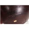 Image 5 : Brian McEvoy, artisan made decorative Goncalo Alves turned wooden bowl, 9 1/2" X 1 1/2" in height. I