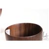 Image 7 : Brian McEvoy, artisan made decorative Goncalo Alves turned wooden bowl, 9 1/2" X 1 1/2" in height. I