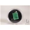 Image 1 : 12.40 ct Zambian emerald, emerald cut gemstone in sterling silver mount with certificate provided by
