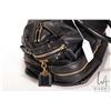 Image 2 : Vintage Chloe Andy expandable satchel in black leather. 16" L X 9" W X 18" H  Note: buyers must sati
