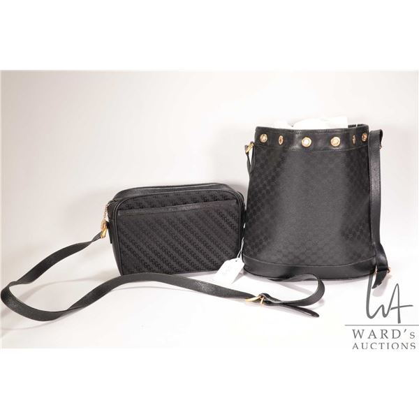 Two vintage Gucci bags including Micro GG Drawstring bucket bag, serial no. 001-165-0937 ( missing d