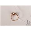 Image 3 : 18kt rose gold and diamond ring set with .37cts of round full cut white diamonds. Retail replacement