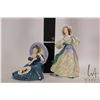 Image 2 : Two Royal Doulton figurines including "Grand Manner" HN2723 and "Pensive Moments" HN2704