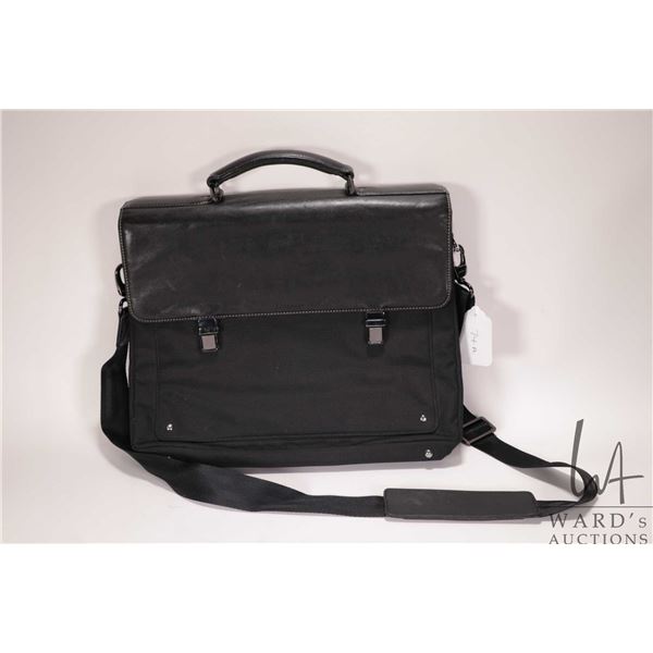 Vintage Le Tanneur leather and nylon messenger bag   Note: Buyer must satisfy themselves as to authe