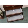 Image 5 : Four drawer, flip up lid flatware case made by the Bombay Company, note: chest is on separate stand,