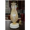 Image 2 : Vintage Alacite luster table lamp with shade, note: original finial, 25" in height