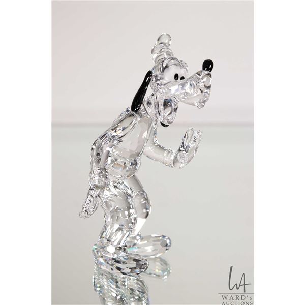 Swarovski crystal Disney "Goofy" no. 690716, 5 1/2" in height. Includes original box and a base