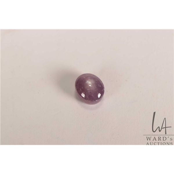 10.97 ct Burmese star ruby cabochon cut gemstone with certificate provided by consignor