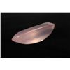 Image 2 : 75.5ct oval natural rose quartz gemstone with certificate provided by consignor